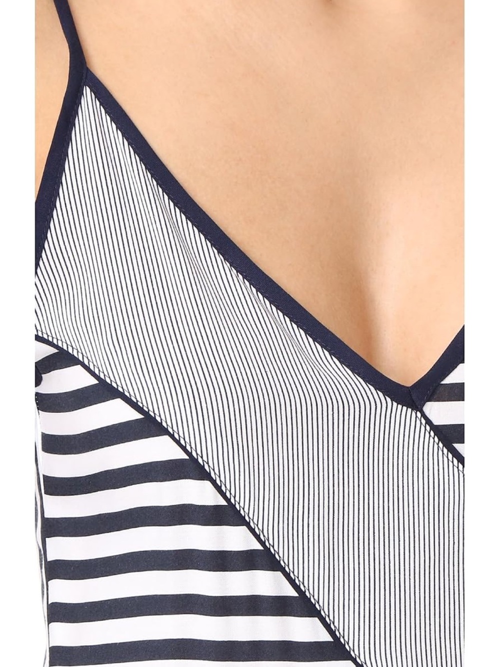 Splendid Black & White Striped Midi Dress - Picture 4 of 6